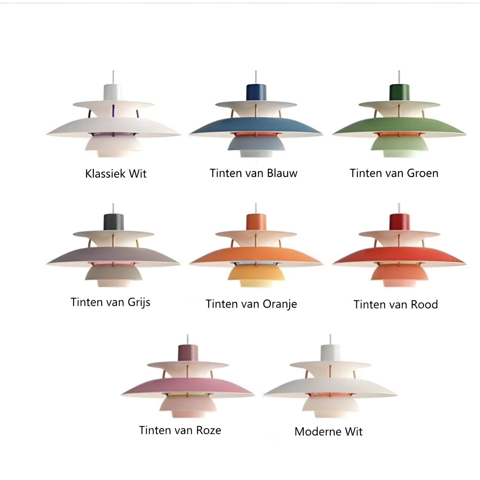 Modern colorful pendant lighting fixture with a Scandinavian design, featuring a multi-tiered structure and artful, abstract illustration elements.