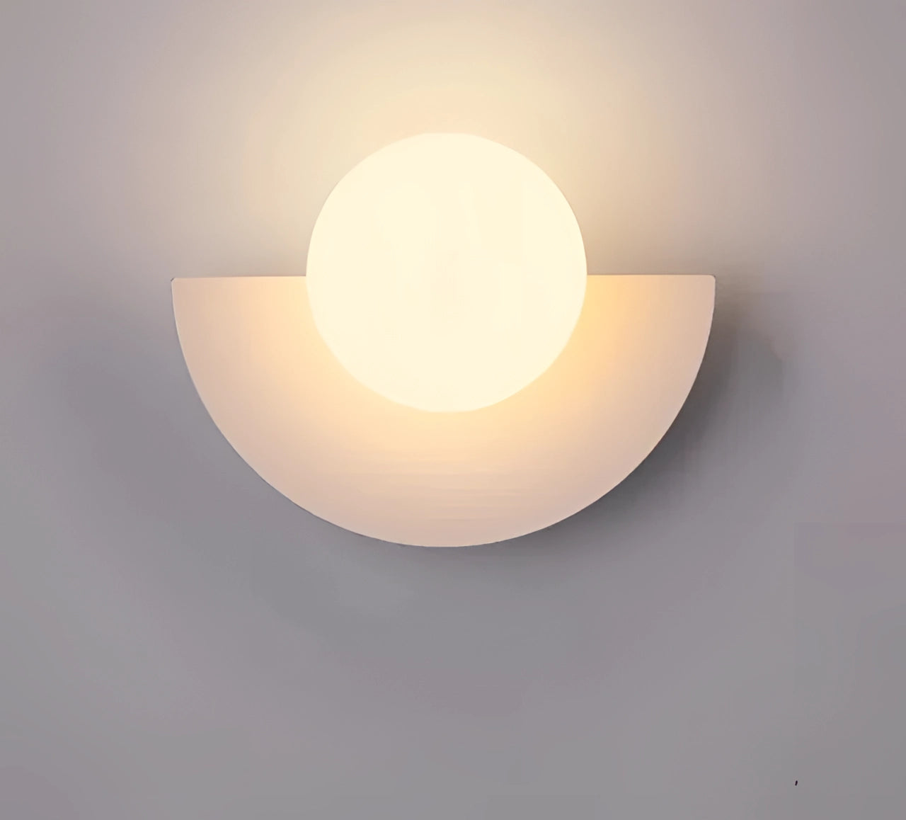Modern Dual-Tone LED Crescent Wall Sconces - Energy-Efficient Lighting