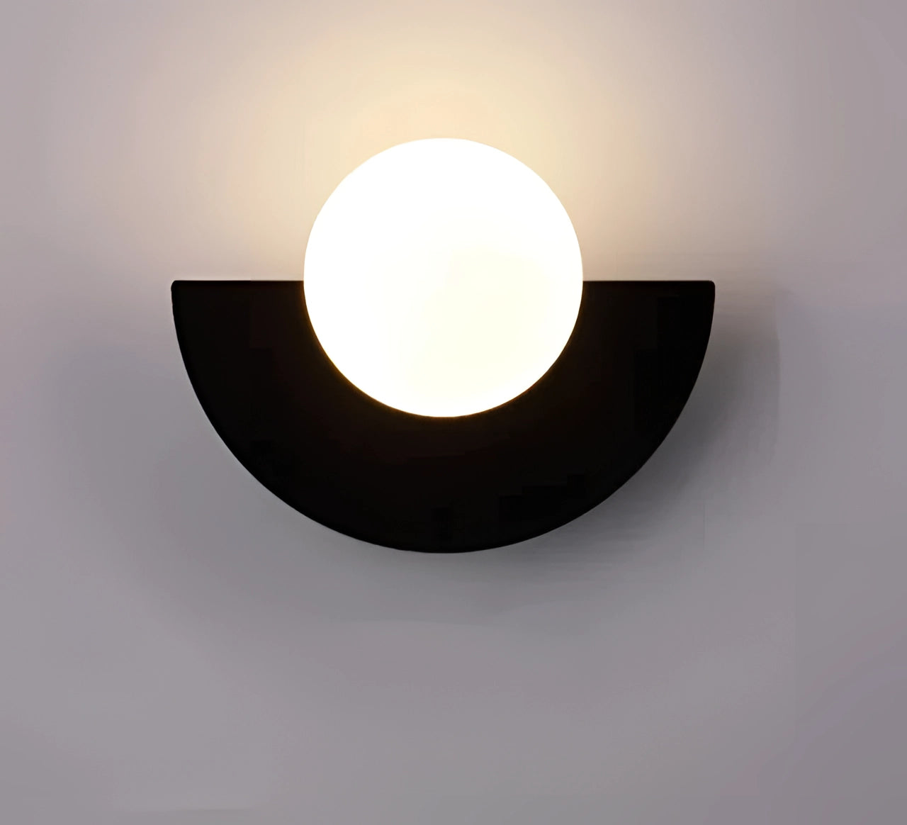 Modern Dual-Tone LED Crescent Wall Sconces - Energy-Efficient Lighting