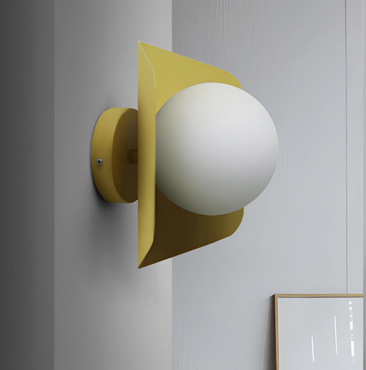 Modern Geometric LED Wall Lamps in hexagonal shapes with multi-color lighting fixtures arranged in a stylish pattern on a wall.