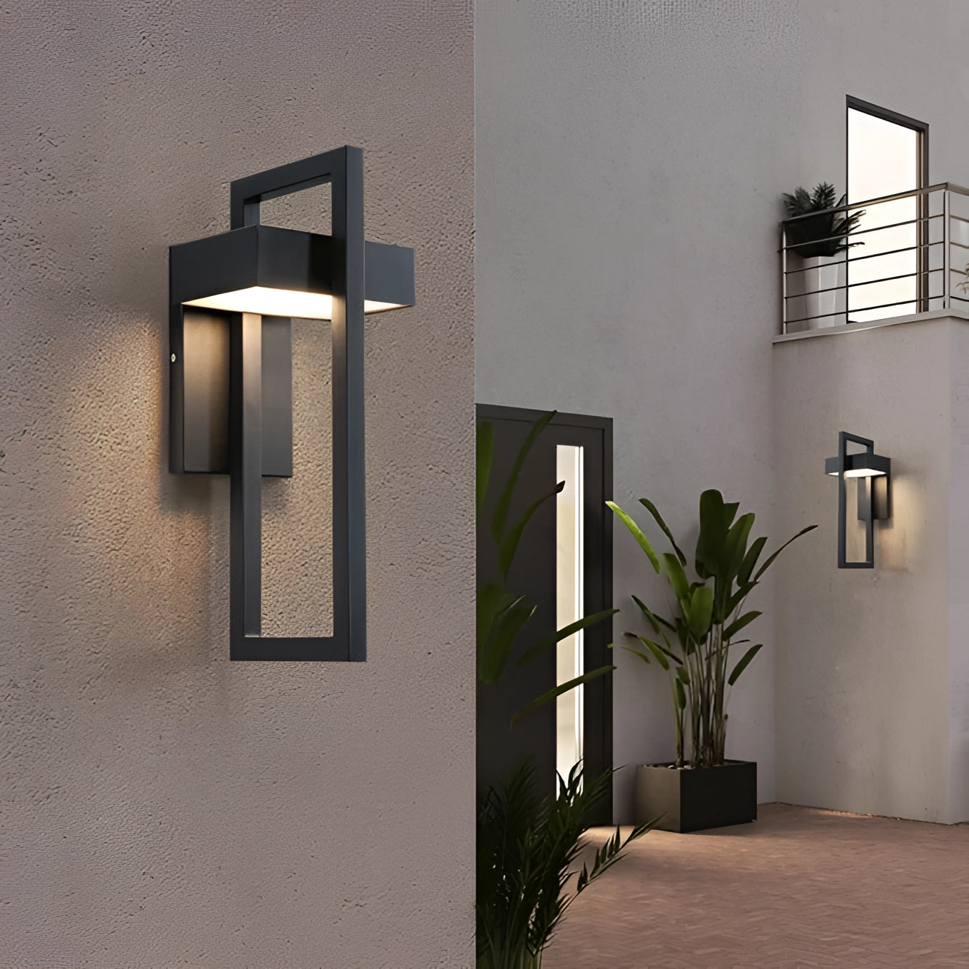 Modern Geometric Wall Sconce - Minimalist Metal Lighting Fixture