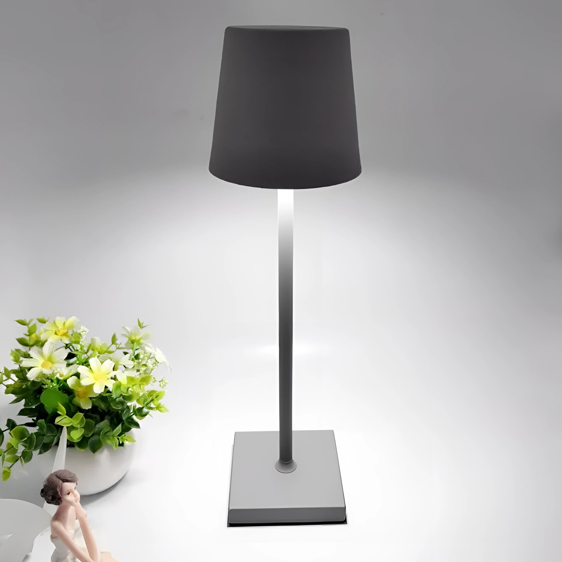 Modern LED Desk Lamp, Touch Control, Black, Energy Efficient