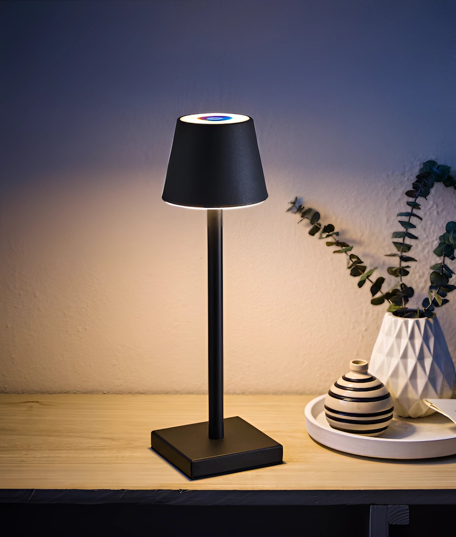 Modern LED Desk Lamp, Touch Control, Black, Energy Efficient