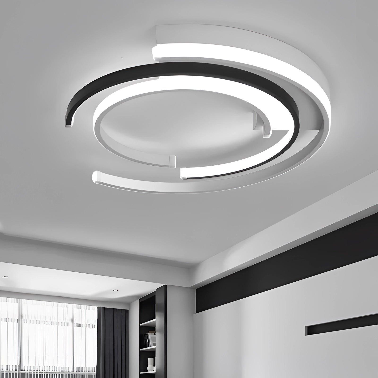 Modern LED Spiral Chandelier - Energy-Efficient Ceiling Light