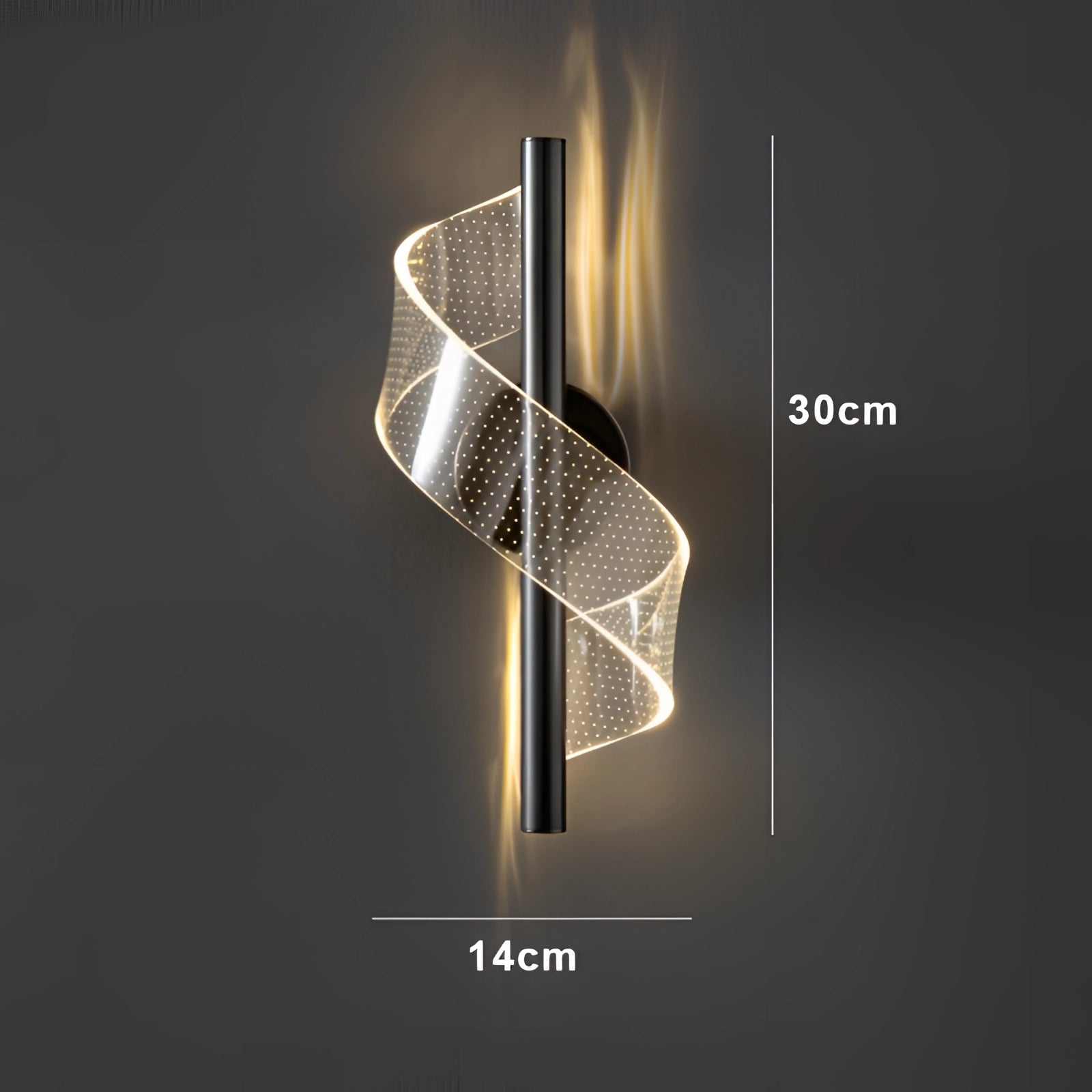 Modern LED Wall Sconce in black, featuring a luxury geometric design, metal construction, and contemporary art-inspired elements.