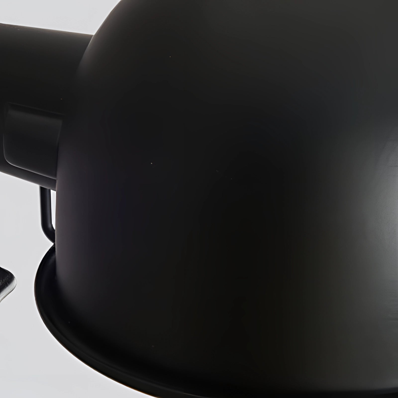 Modern Matte Black Swing Arm Wall Lamp with adjustable arm and industrial design, featuring a matte black finish and circular shade.