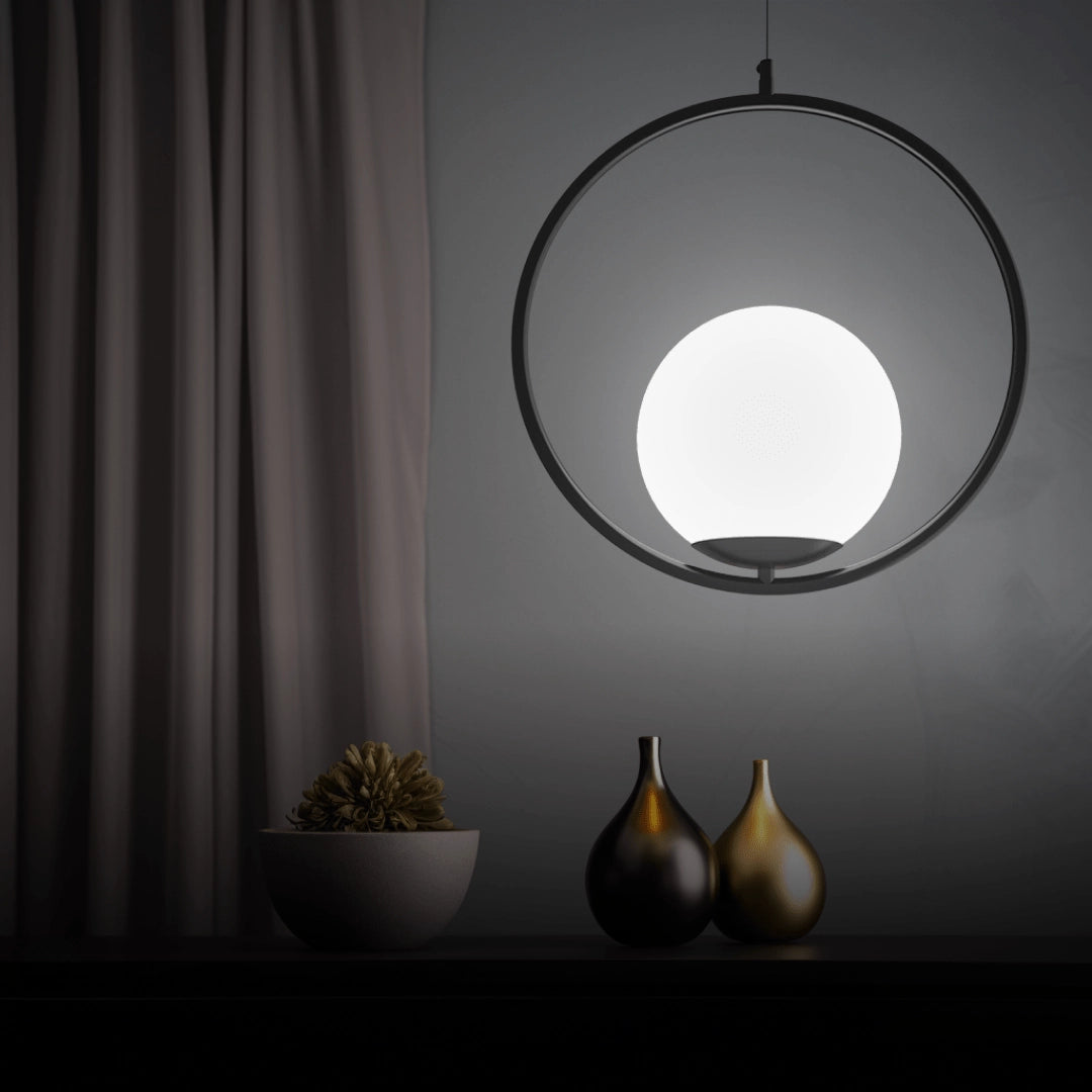 Modern Minimalist Circular LED Night Lamp - Warm Glow for Luxury Decor
