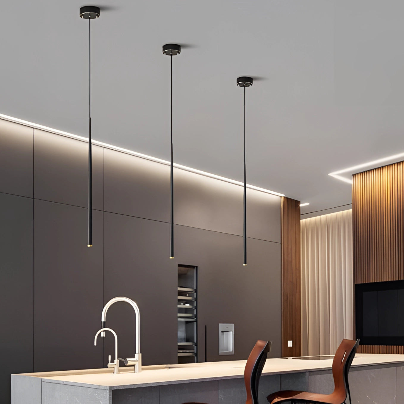 Modern Minimalist LED Pendant Lights for Kitchen Island