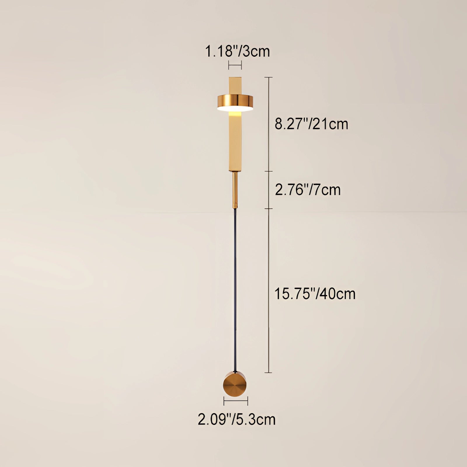 Modern minimalist LED wall sconce with a sleek rectangular design, featuring adjustable lighting for bedroom use.