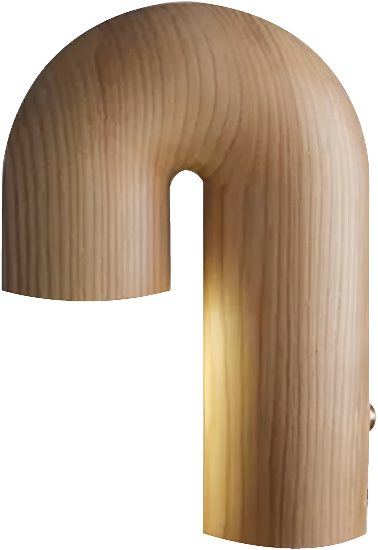 Modern Scandinavian wooden table lamp with a minimalist and stylish design, featuring a natural wood finish.