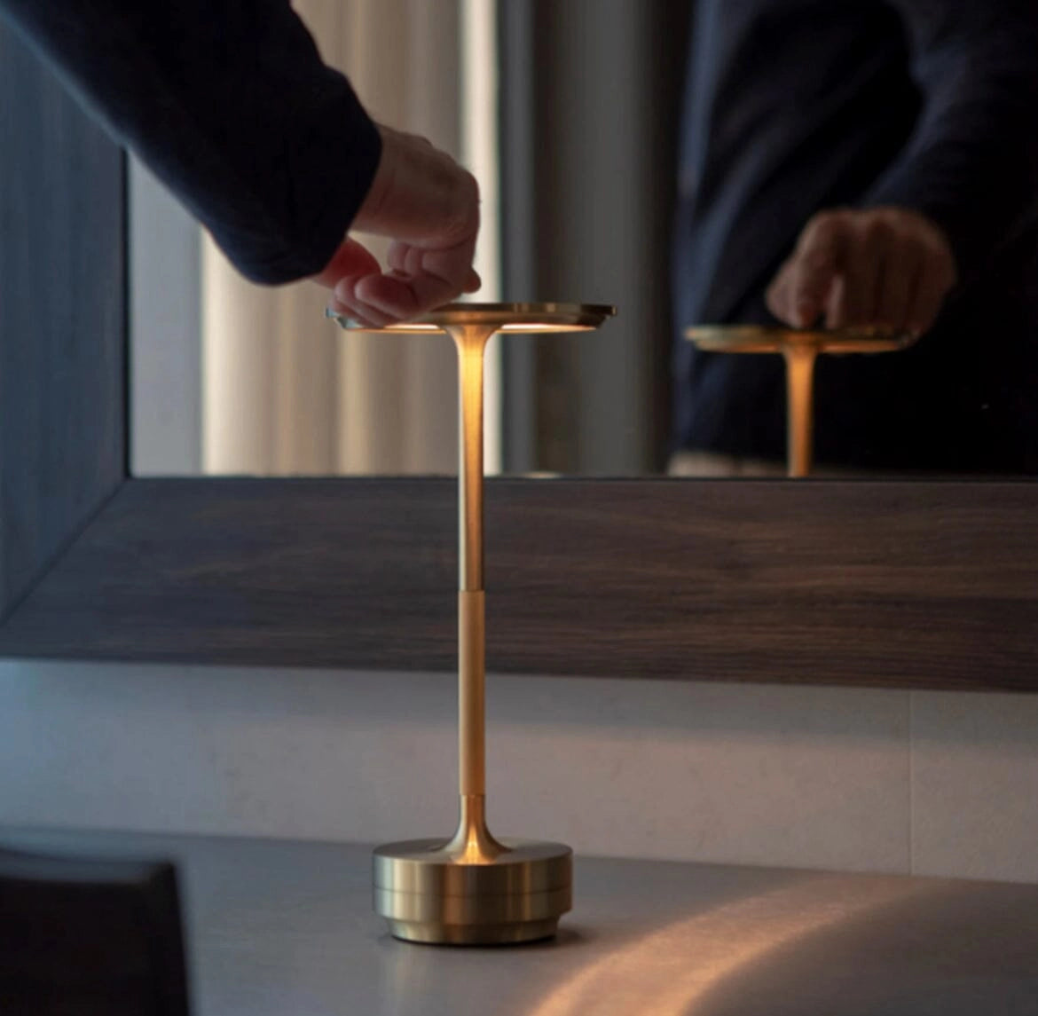 Modern Sleek Black LED Table Lamp - Adjustable Lighting Fixture