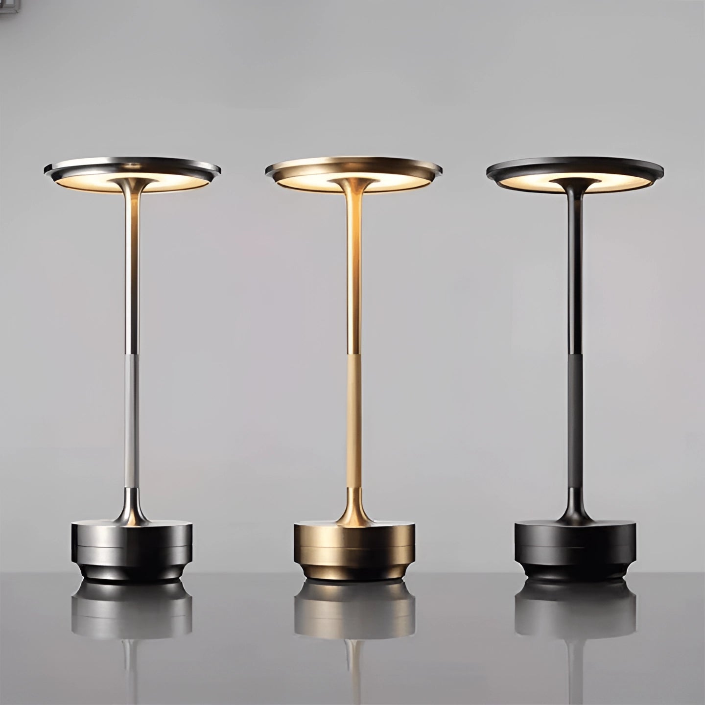 Modern Sleek Black LED Table Lamp - Adjustable Lighting Fixture