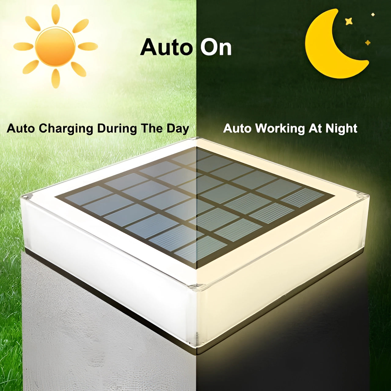 Modern waterproof LED cube seat with ambient light, rechargeable, outdoor use, glowing in various colors.