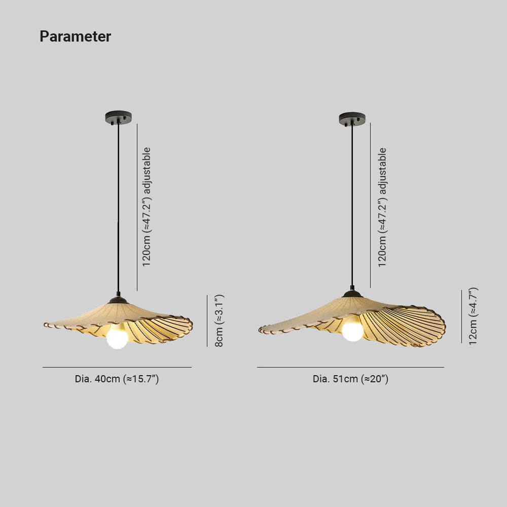 Modern wooden pendant lamp with a sculptural design, featuring a sleek and minimalist aesthetic.