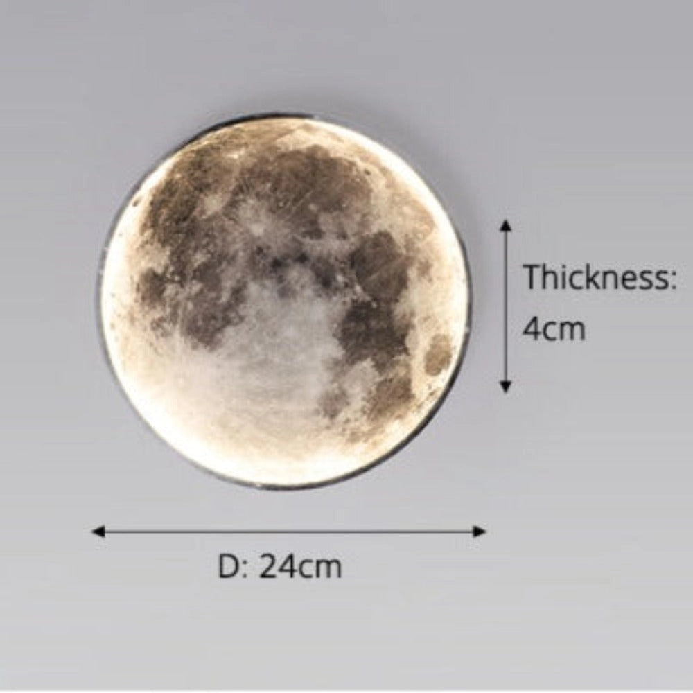 Modern luxury ceiling light fixture with a moon-inspired design, featuring a circular LED display that resembles a full moon, perfect for contemporary elevator interiors.