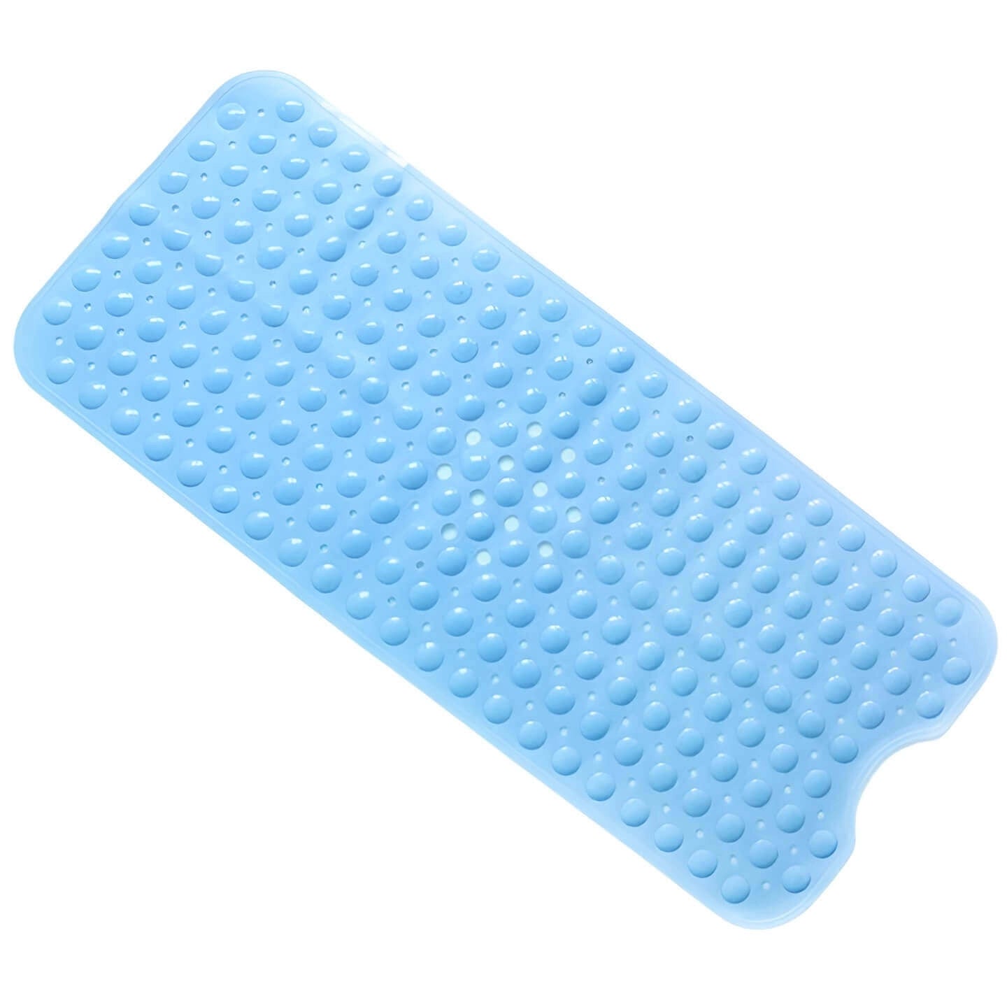 Non-Slip Suction Cup Bath Mat - Anti-Microbial, Latex-Free, Drainage