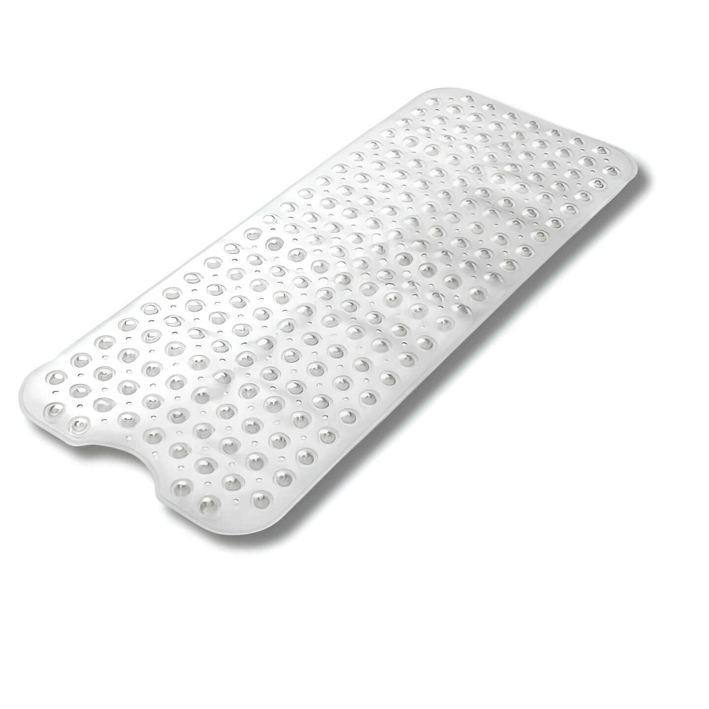 Non-Slip Suction Cup Bath Mat - Anti-Microbial, Latex-Free, Drainage