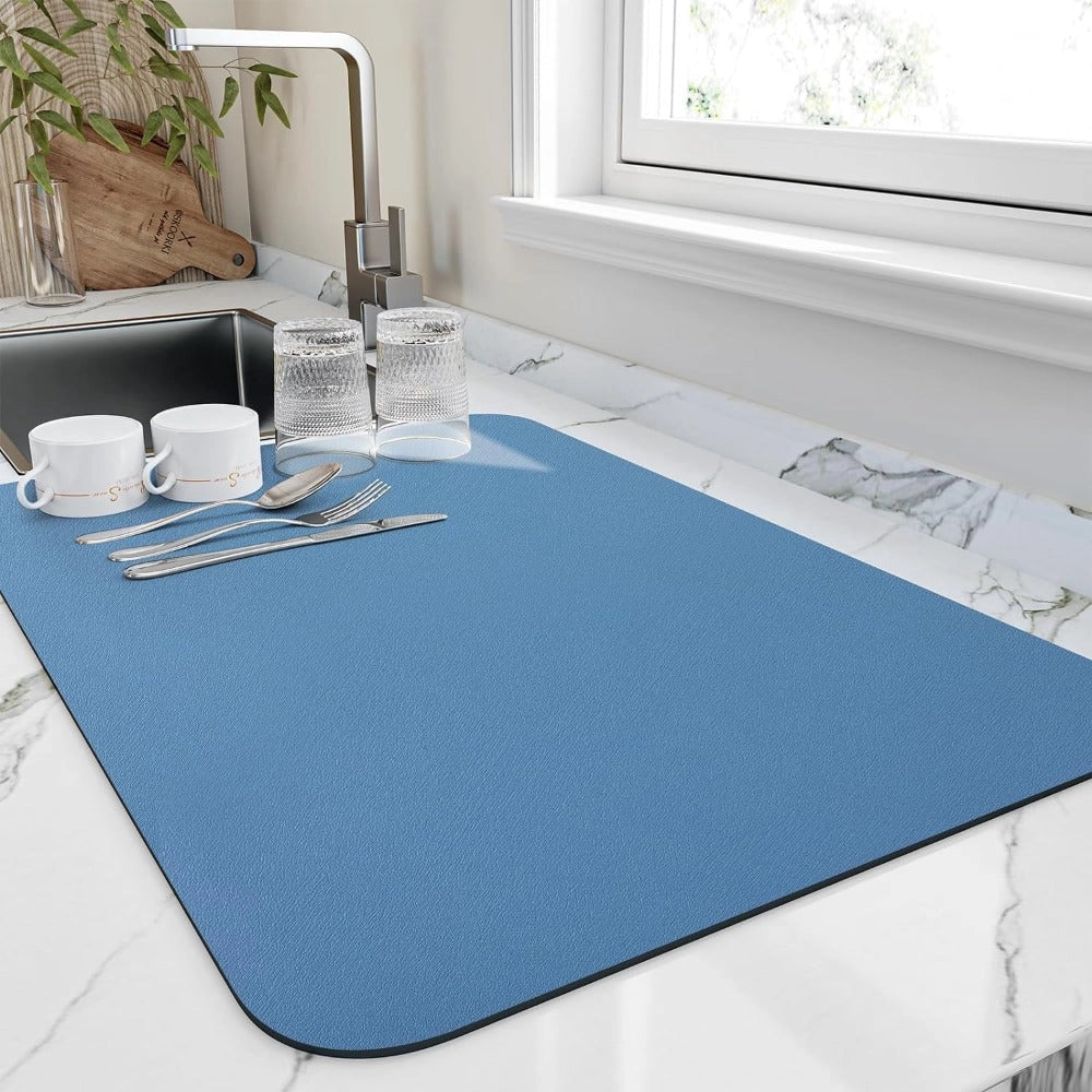Non-Slip Wet Floor Mat - 100% Rubber, High-Traction, Water-Resistant