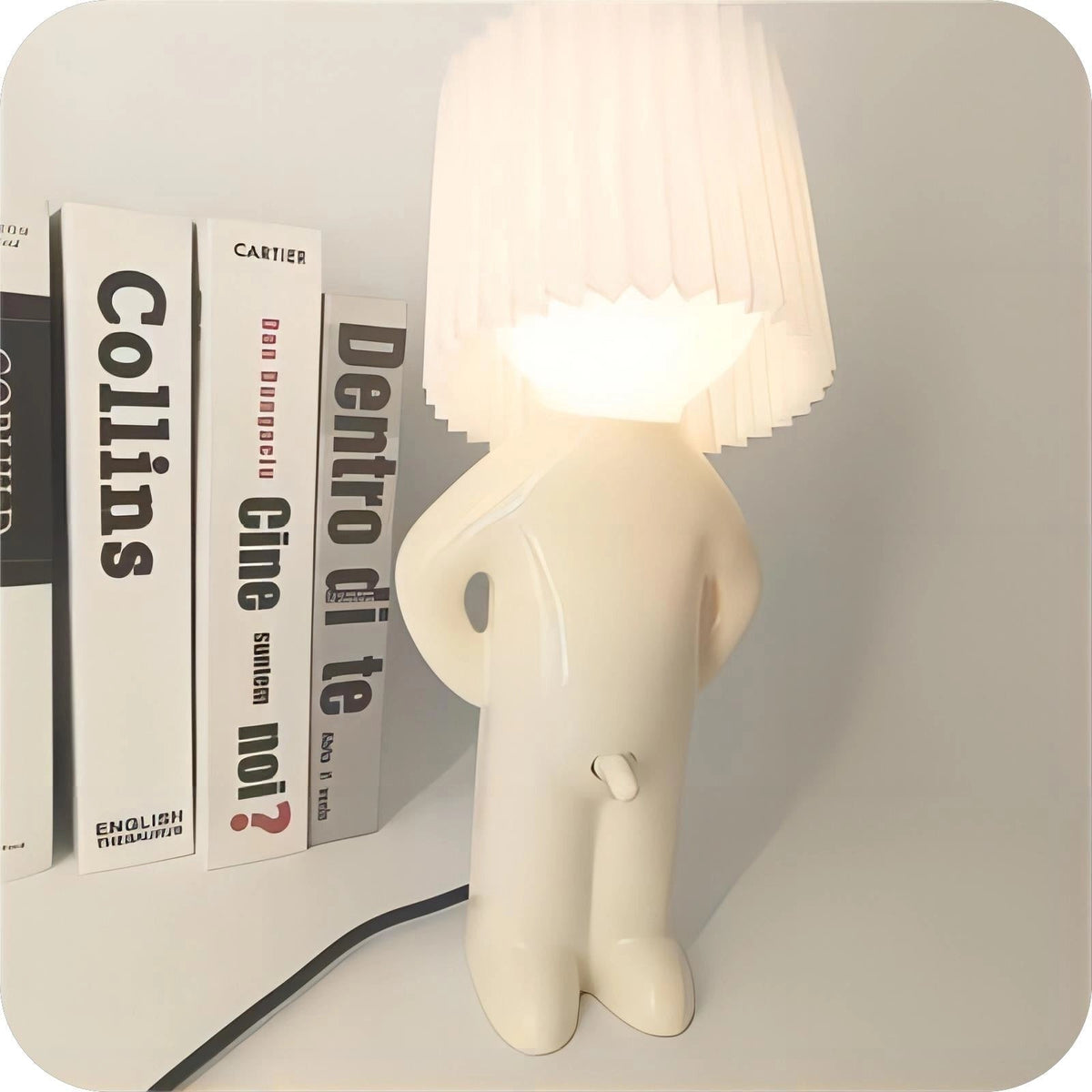 Whimsical Figure Table Lamp - Cordless Ambient Illumination
