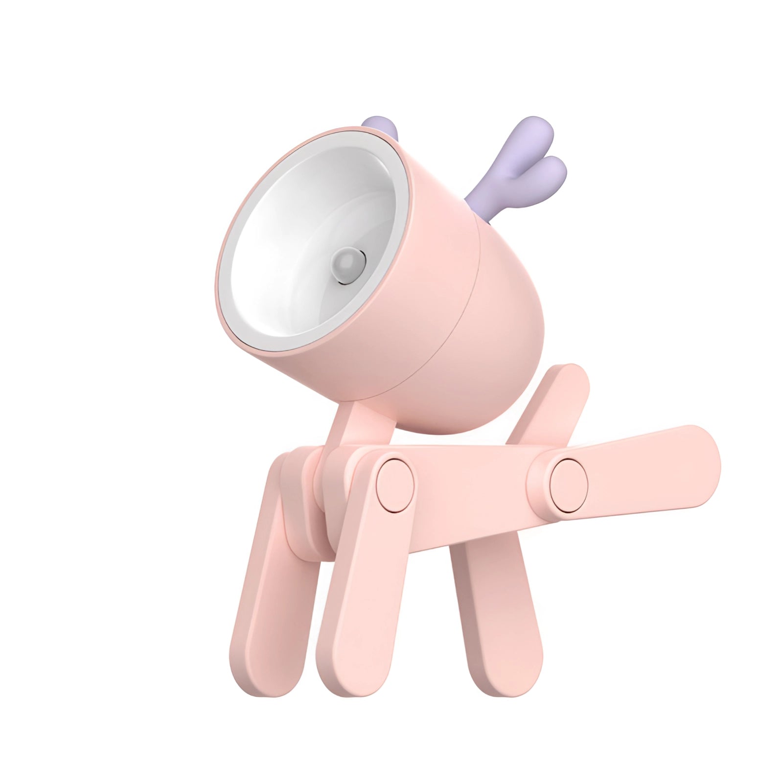 CharmingClip USB LED Desk Lamp with Flexible Arm in Playful Pink