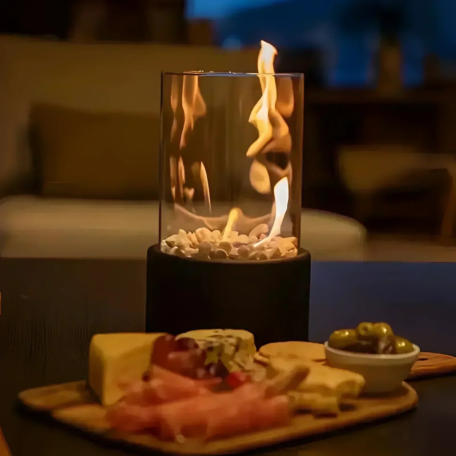 Lumino Portable Ethanol Fire Pit - Versatile Indoor & Outdoor Hearth