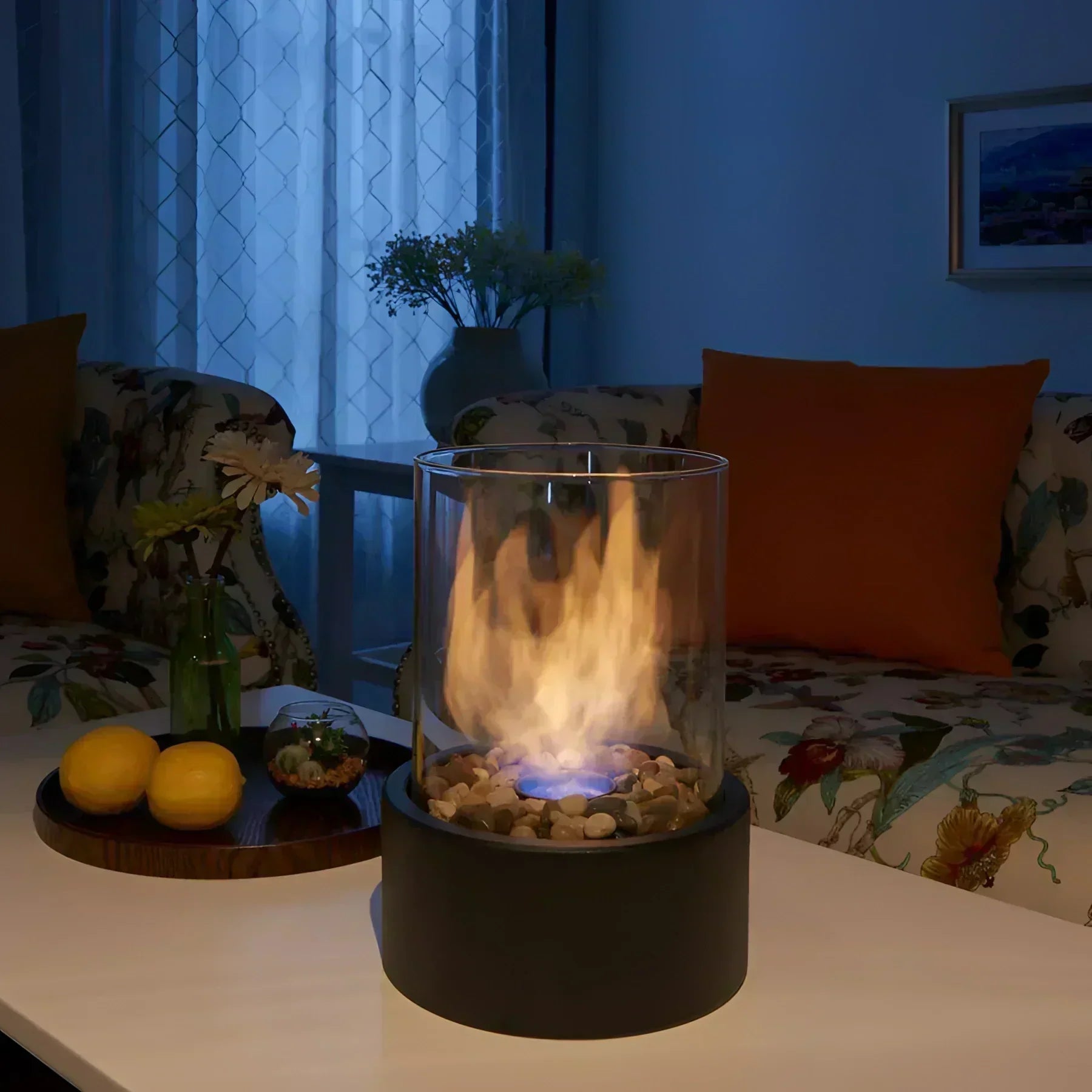 Lumino Portable Ethanol Fire Pit - Versatile Indoor & Outdoor Hearth