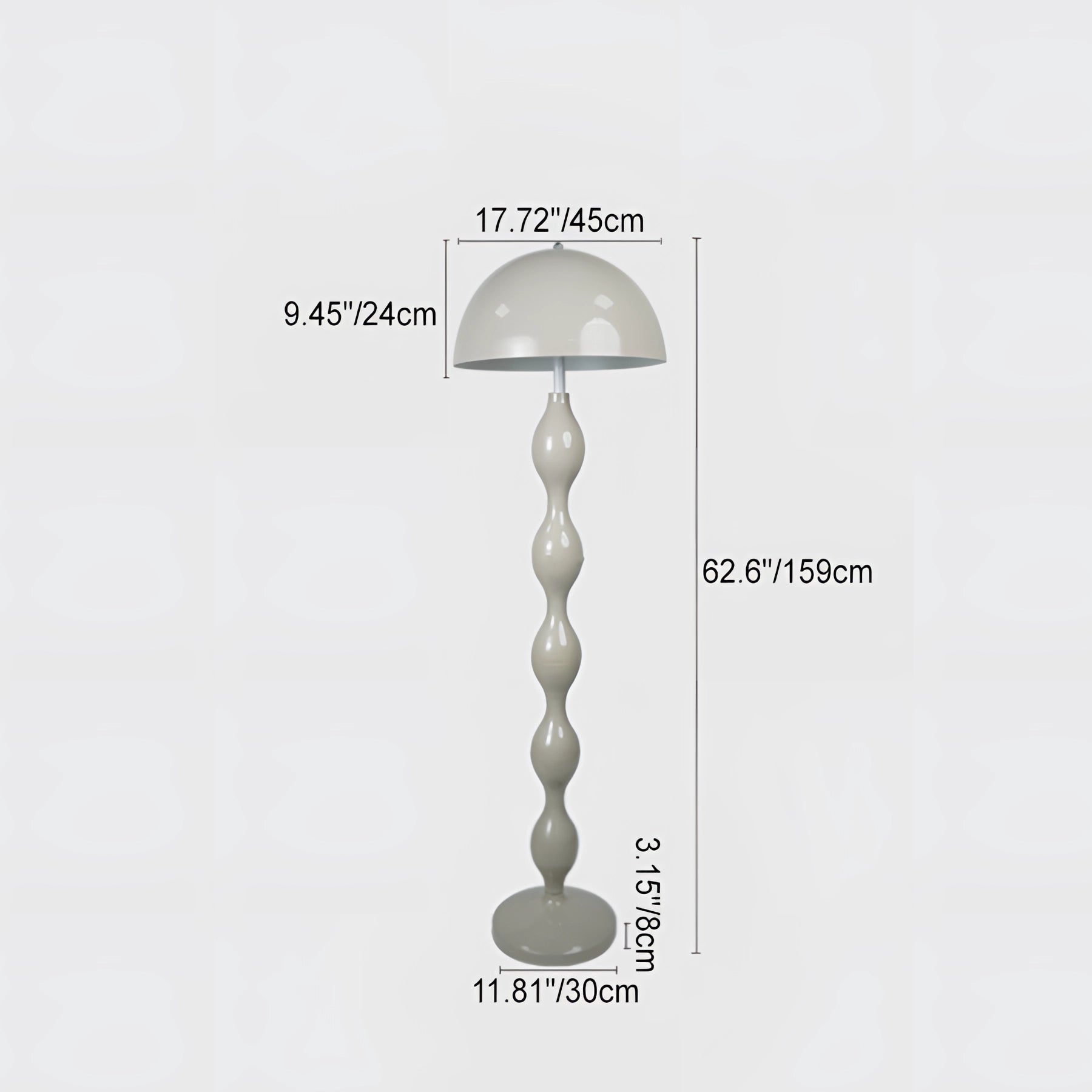 Red floor lamp with a modern wavy design, featuring a contemporary sculptural look made of metal materials such as aluminium, titanium, and steel.