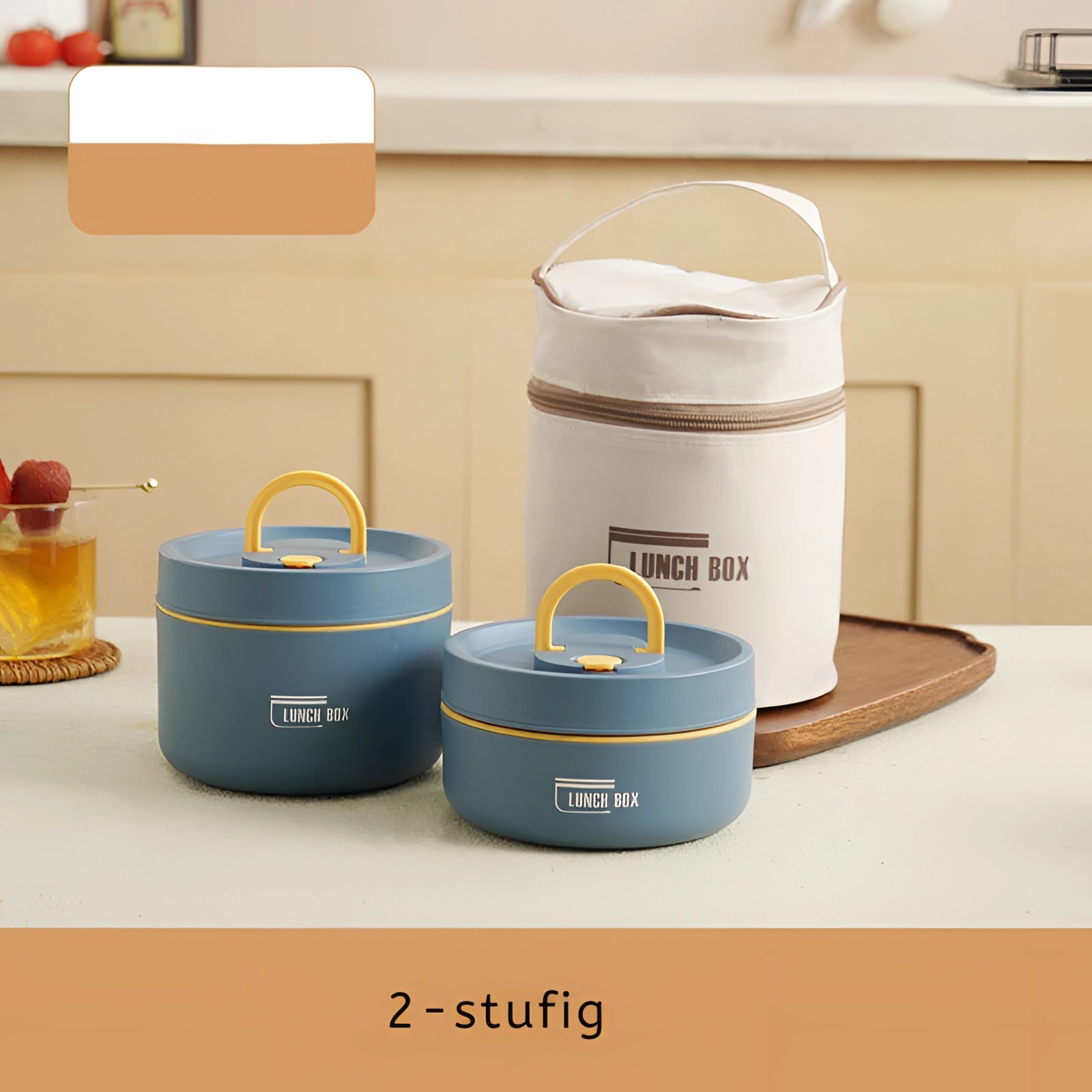 Stackable Insulated Lunch Box - Eco-Friendly Multi-Tier Meal Container