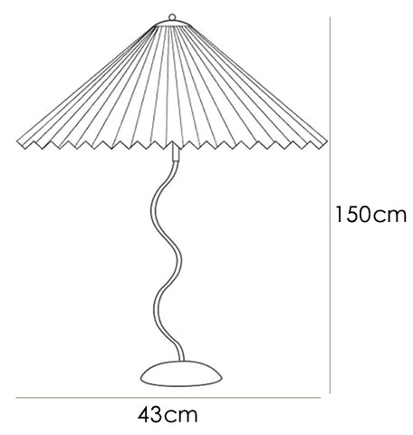 Taavita Floor Lamp "Taavita" – Foldable Lampshade in Elegant Design with Exquisite Details