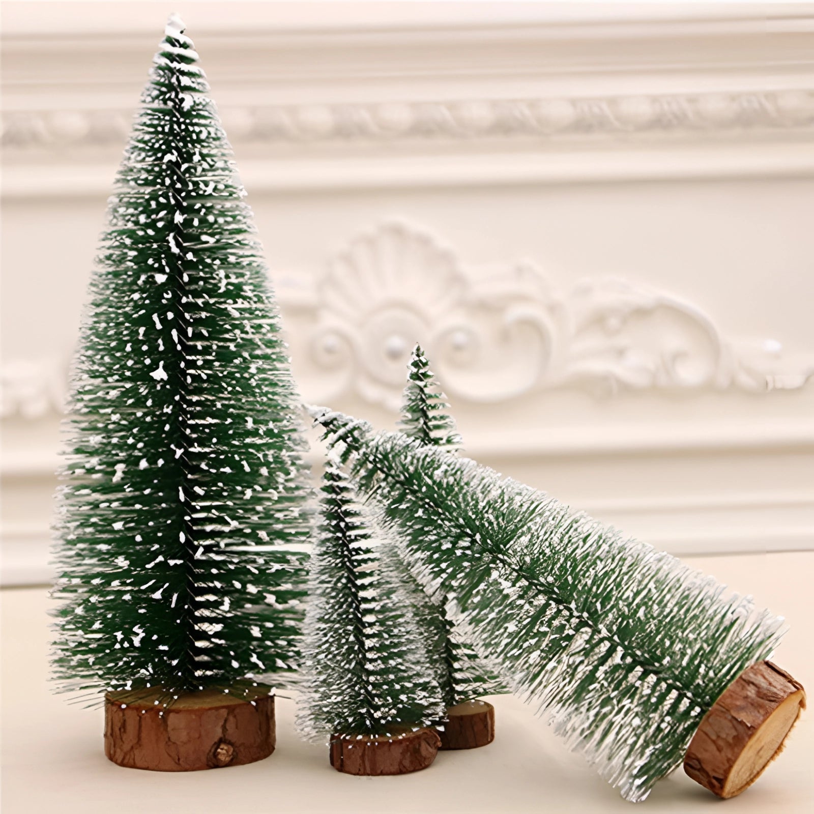 USB LED Mini Christmas Tree with green branches and pre-lit with holiday ornaments, designed as a compact and festive holiday decor item.
