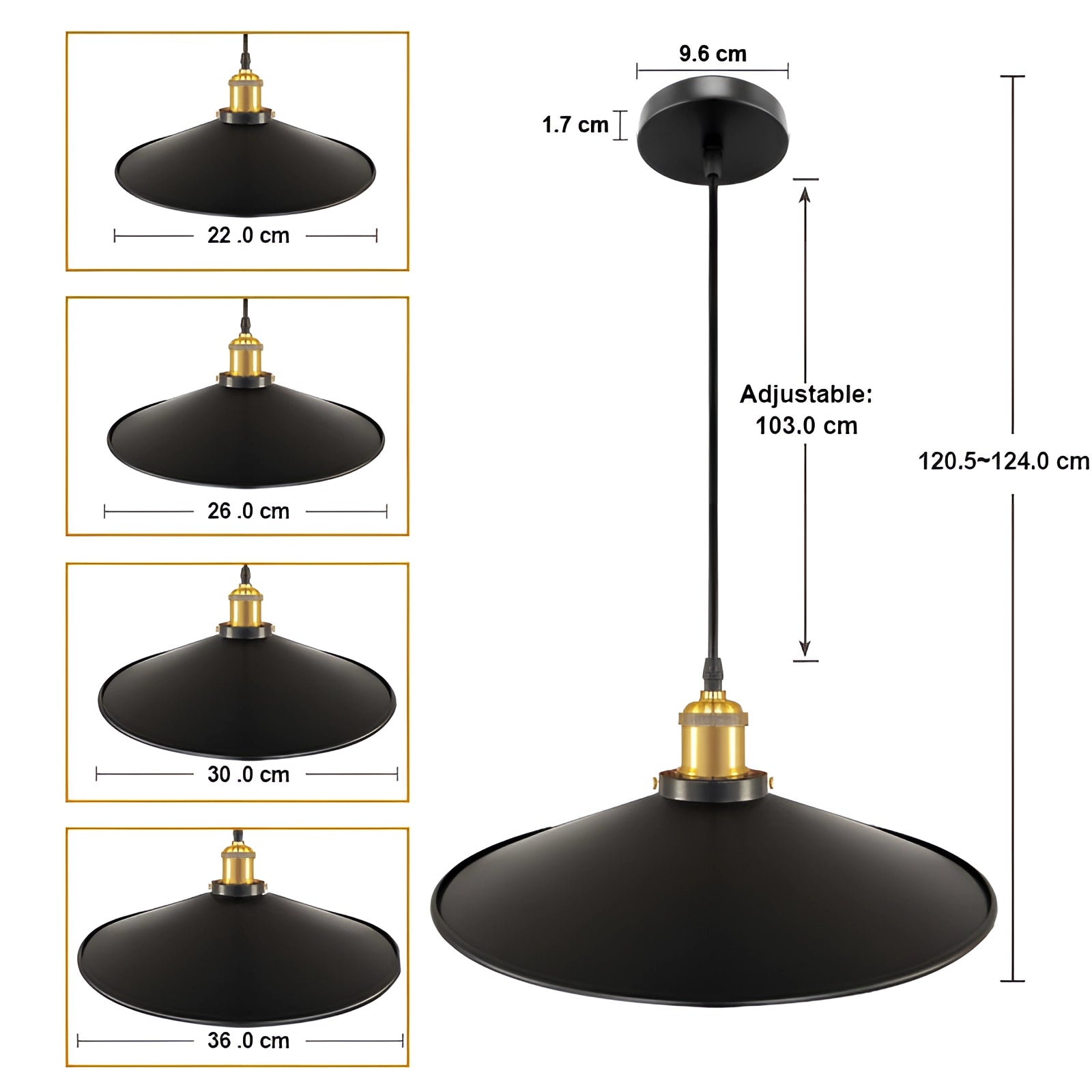 Vintage black Edison bulb pendant light with an industrial metallic dome design, featuring a ceiling fixture with a classic lamp style and a sleek metal finish.