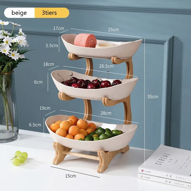 Taavita - Kitchen Fruit Bowl with Multiple Levels
