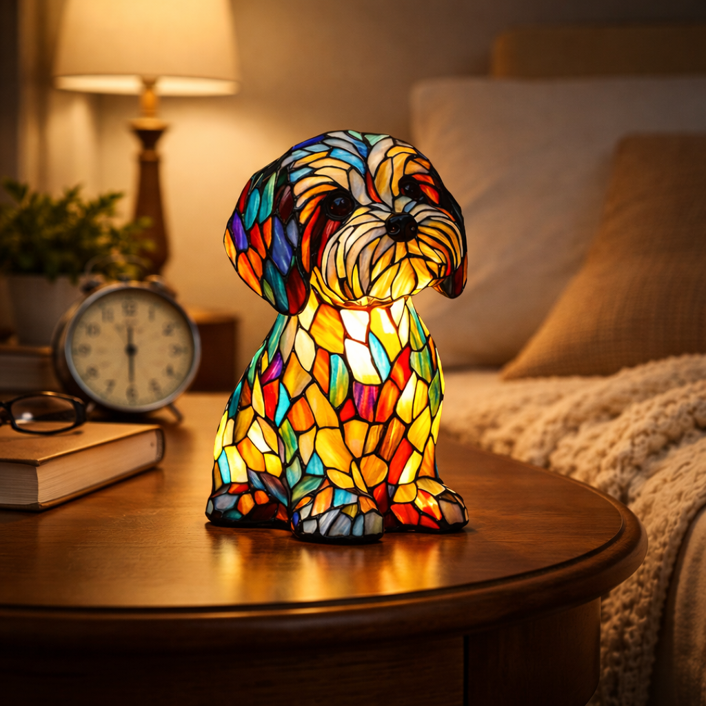 Charming Canine LED Table Lamp for Cozy Ambiance
