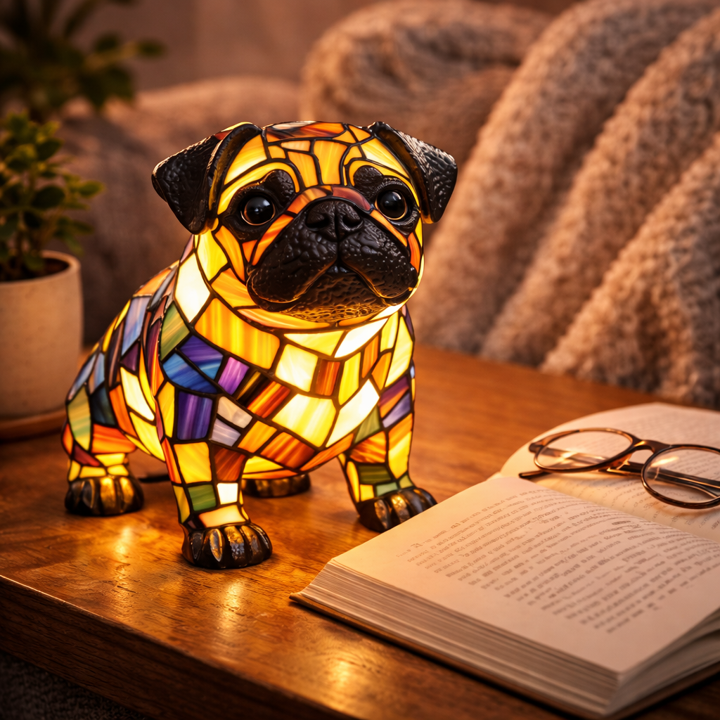 Charming Canine LED Night Light Table Lamp for Cozy Spaces