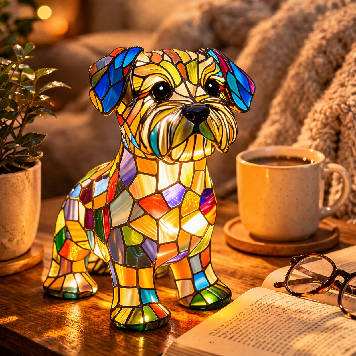 Charming Canine LED Night Light Table Lamp for Cozy Spaces
