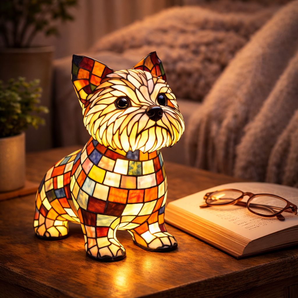 Charming Canine LED Night Light Table Lamp for Cozy Spaces