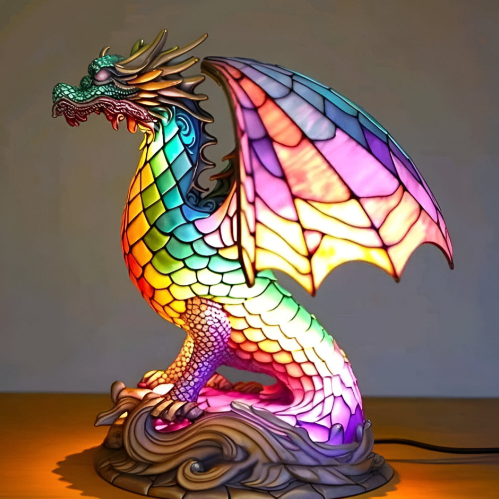 Charming Animal-Themed Glass Table Lamp for Cozy Ambiance