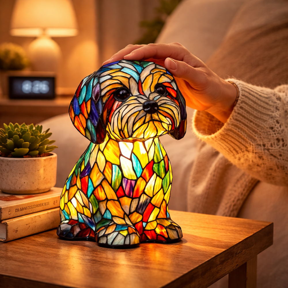 Charming Canine LED Night Light Table Lamp for Cozy Spaces