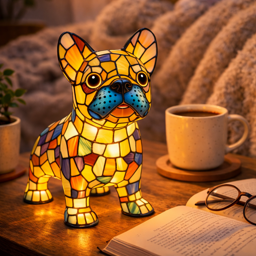 Charming Canine LED Night Light Table Lamp for Cozy Spaces