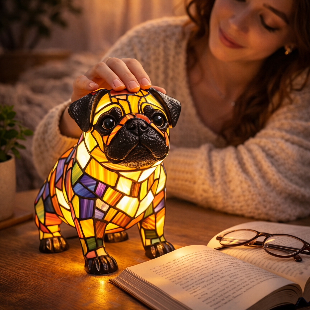Charming Canine LED Night Light Table Lamp for Cozy Spaces