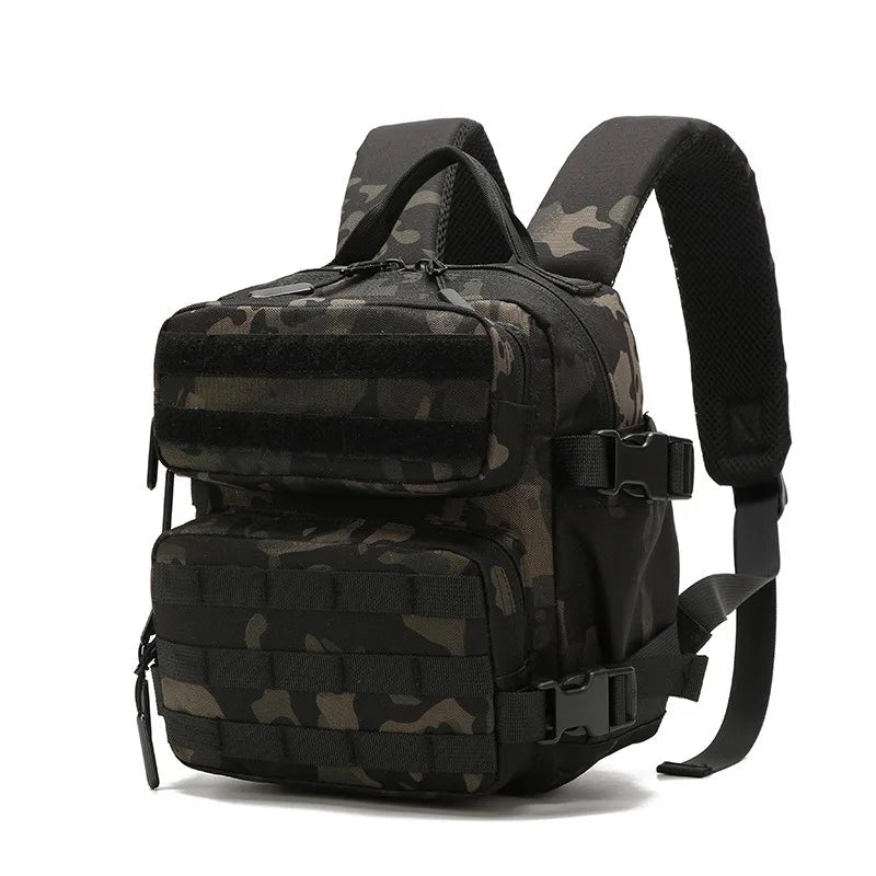 9L Compact MOLLE Backpack – Durable Mini Rucksack for Hiking and EDC