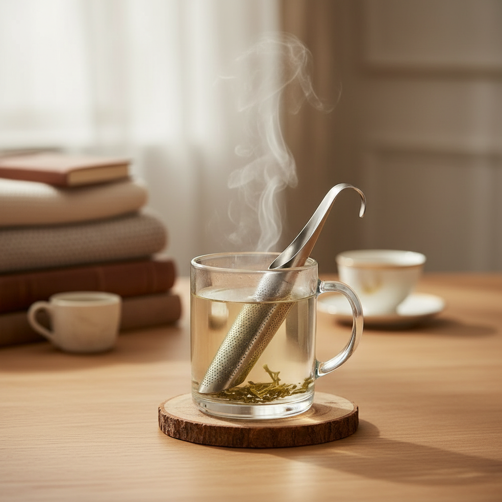 Compact Stainless Steel Tea Infuser for Loose Leaf Brewing
