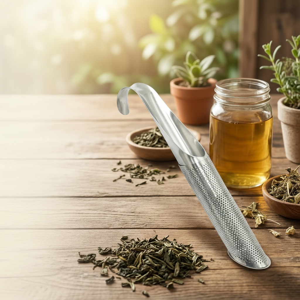 Compact Stainless Steel Tea Infuser for Loose Leaf Brewing