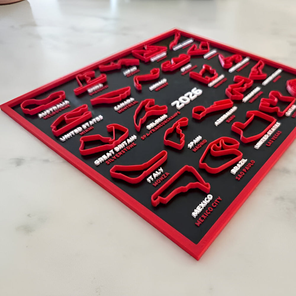 2026 Motorsport Circuit Wall Calendar for Stylish Spaces
