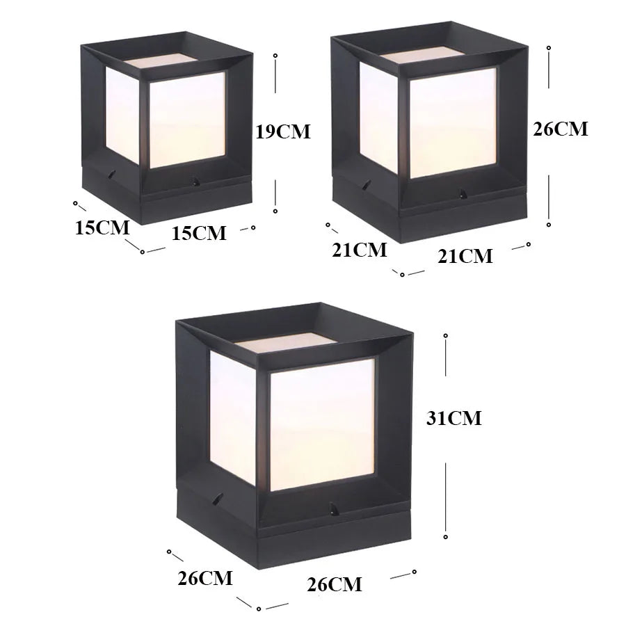 Taavita - Outdoor LED Pillar Light for Elegant and Safe Illumination