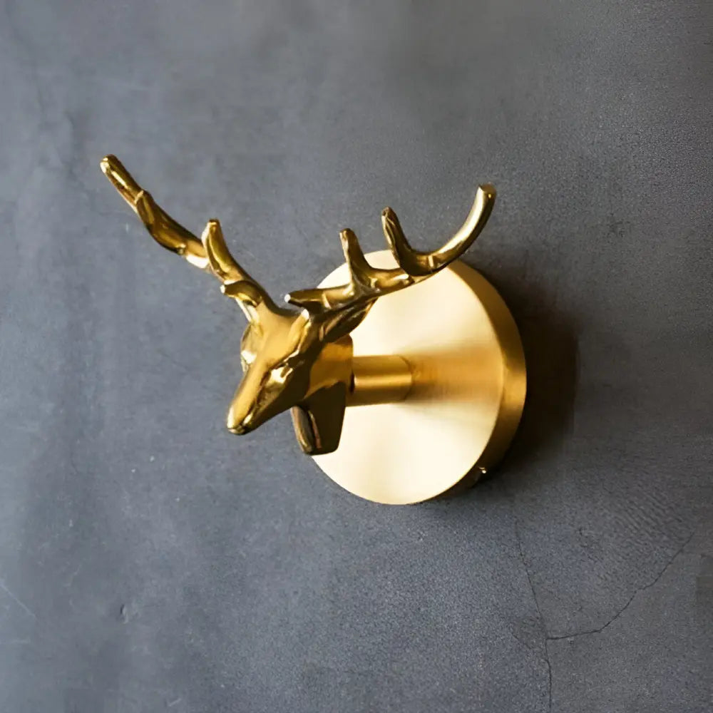 Charming Animal-Themed Wall Hook with Elegant Gold Accent