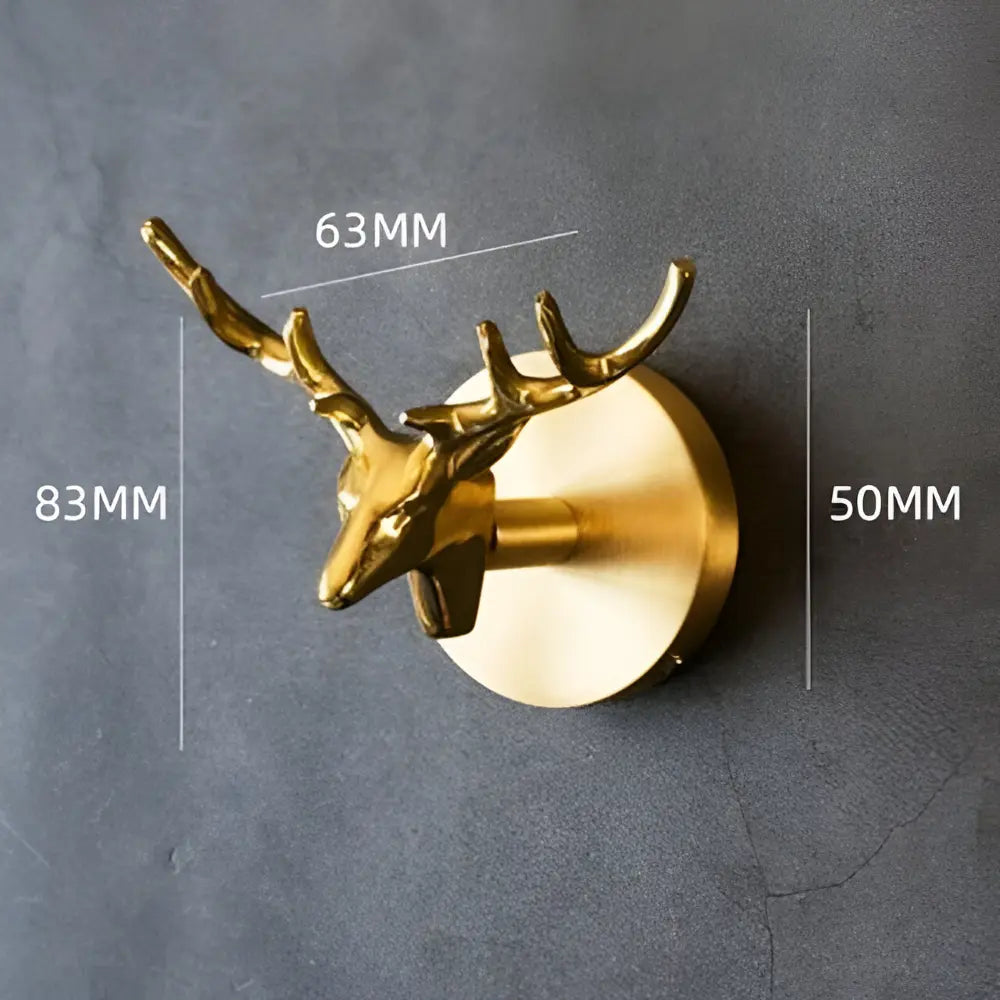 Charming Animal-Themed Wall Hook with Elegant Gold Accent