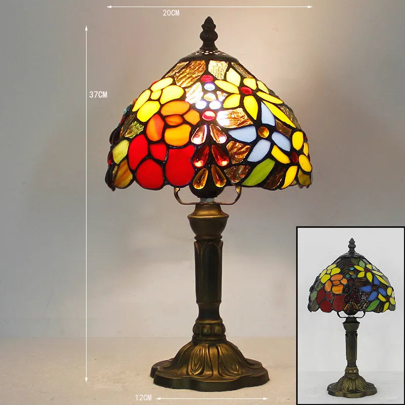 Artisan Crystal Desk Lamp in Vintage Design for Any Space