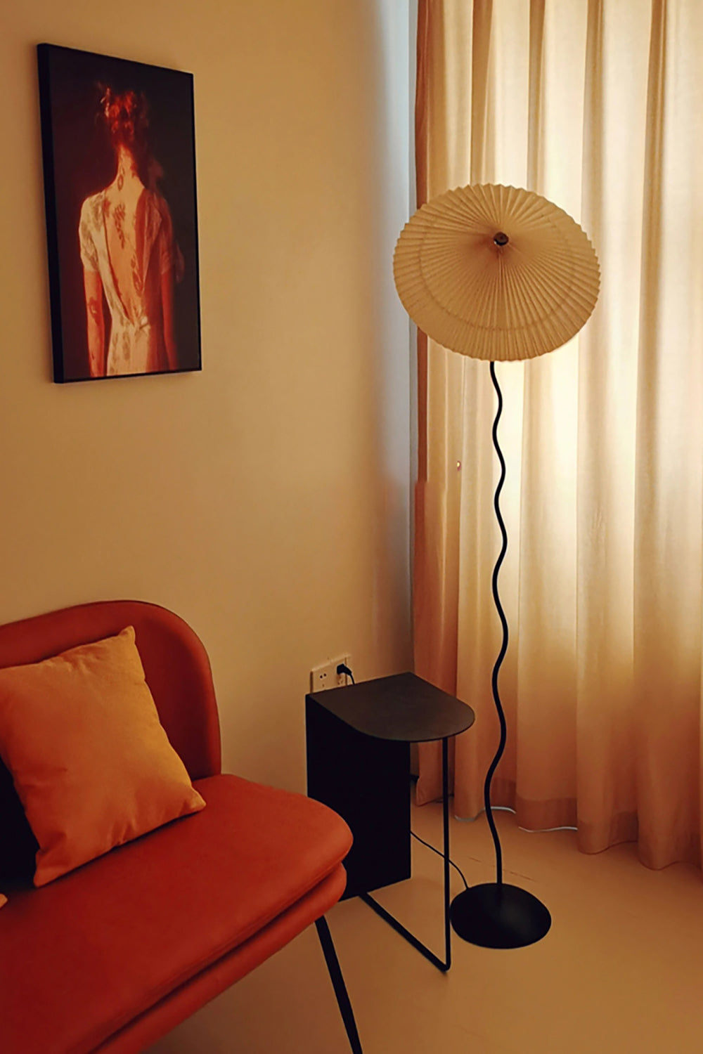 Taavita Floor Lamp "Taavita" – Foldable Lampshade in Elegant Design with Exquisite Details
