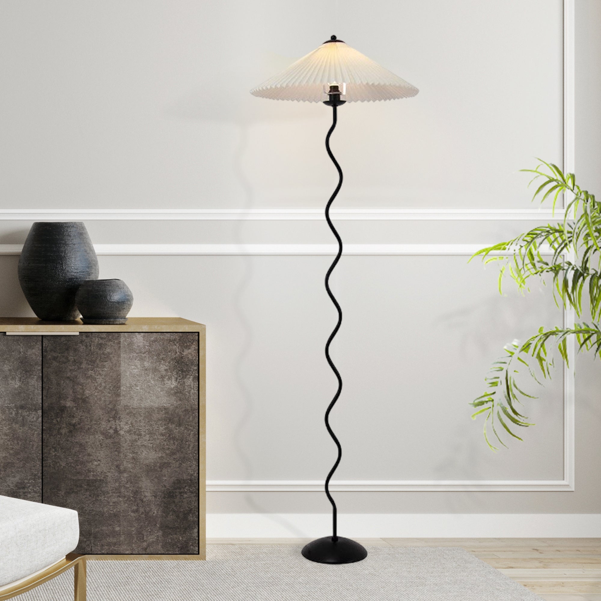 Taavita Floor Lamp "Taavita" – Foldable Lampshade, Elegant Design, Exquisite Details